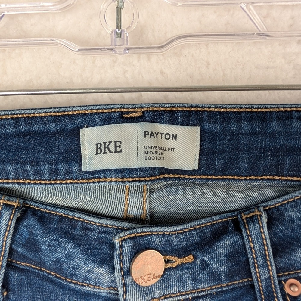BKE Payton Jeans Womens 30x31.5 Mid Rise Bootcut Denim Medium Wash - Picture 4 of 8